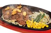 サイコロステーキにんにく醤油