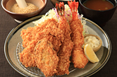 ひとくちヒレかつと海老フライ膳 